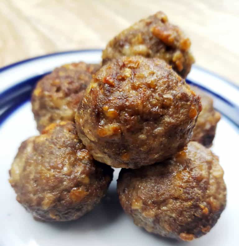 Cheesy Air Fryer Meatballs Recipe